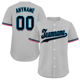 Custom Grey Classic Style Black Personalized Authentic Baseball Jersey BSBJ01-bd0facf